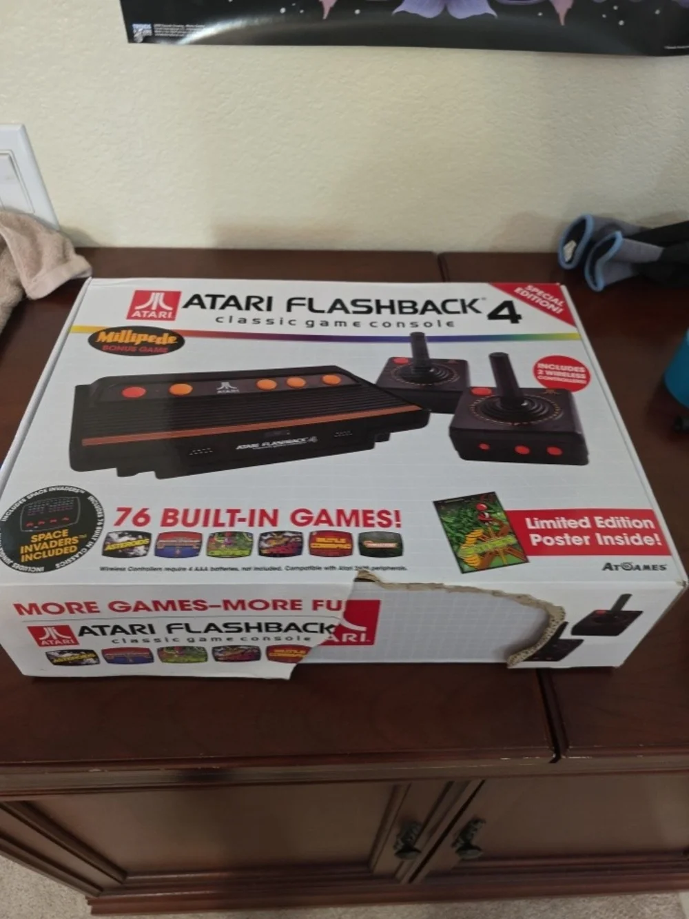 Atari Flashback 4 Classic Game Console - Black with Orange Accents